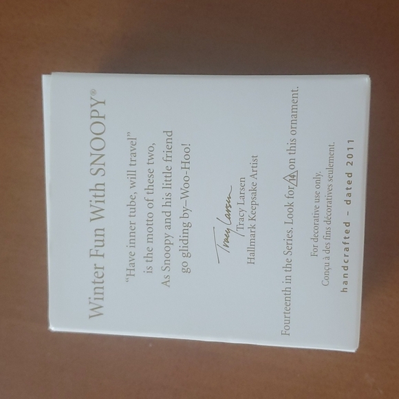 New Hallmark Small Snoopy Christmas Holiday Ornament NWT - Picture 2 of 4